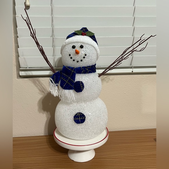 Acrylic 14” Snowman with Color Changing Lights - Picture 1 of 6